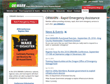 Tablet Screenshot of orwarn.org